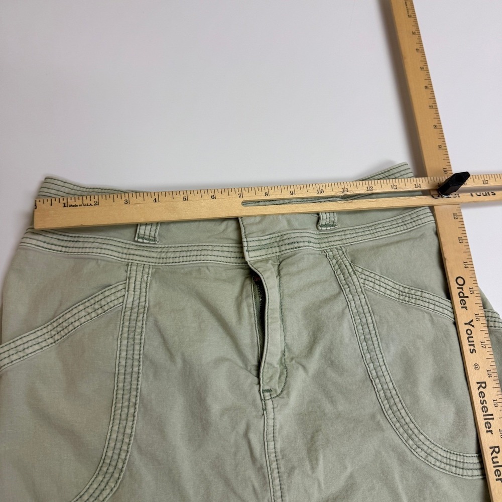 Pilcro and the Letterpress Skirt Womens Size 4 Green Khaki Utility Pocket Mini - Picture 9 of 14